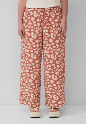 GEMUSTERTE - Broek - papaya