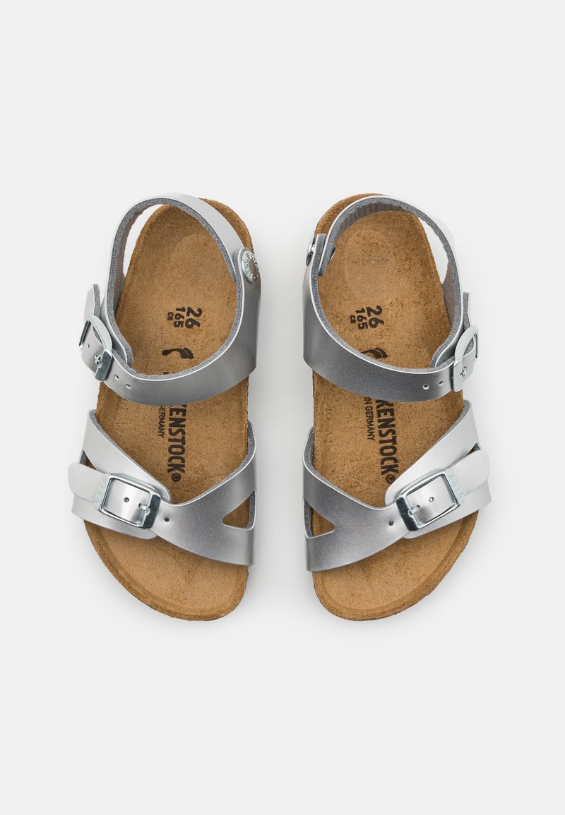 childrens silver birkenstock