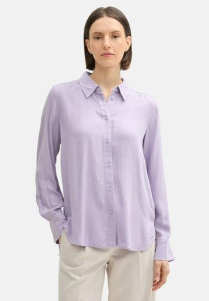 TOM TAILOR Button-down blouse - soft lavender melange