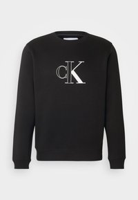 OUTLINE MONOLOGO CREW NECK - Sweatshirt - black