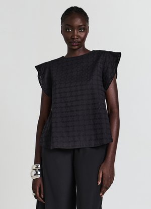 SANGALLO CON ROUCHES - Blouse - ultrablack