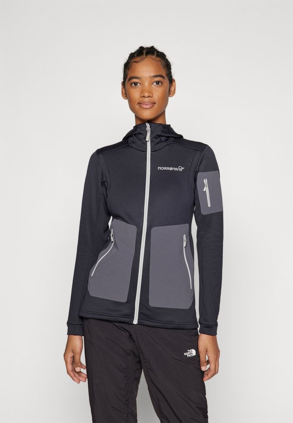 FALKETIND WARM STRETCH HOOD - Trainingsjacke - caviar