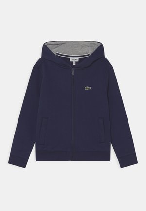 HOODED UNISEX - Zip-up sweatshirt - navy blue/heather wall