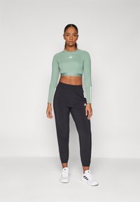 adidas Performance Tops ar garām piedurknēm - silver green/white