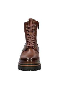 Nelson Enkellaarsjes met plateauzool - bruin