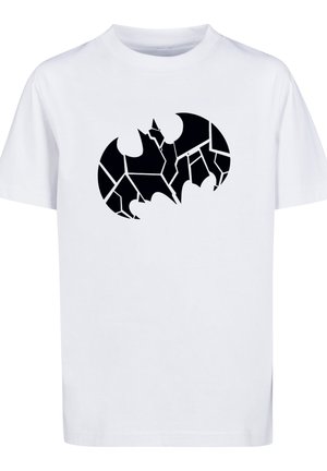 DC COMICS BATMAN LOGO SHATTERED - Print T-shirt - white