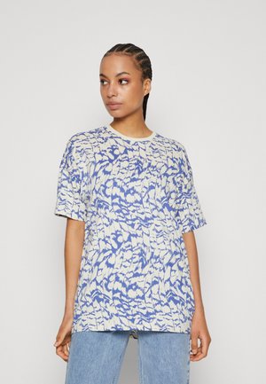 ONLY ONLMAY OVERSIZE - T-shirt imprimé - dazzling blue