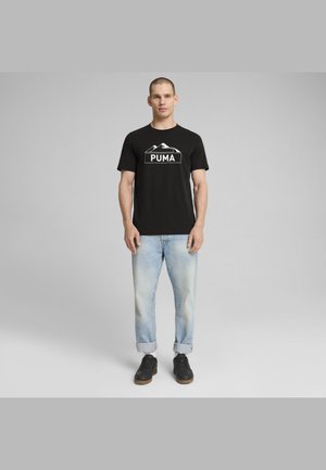 Puma OPEN ROAD GRAPHIC  - T-Shirt print - black