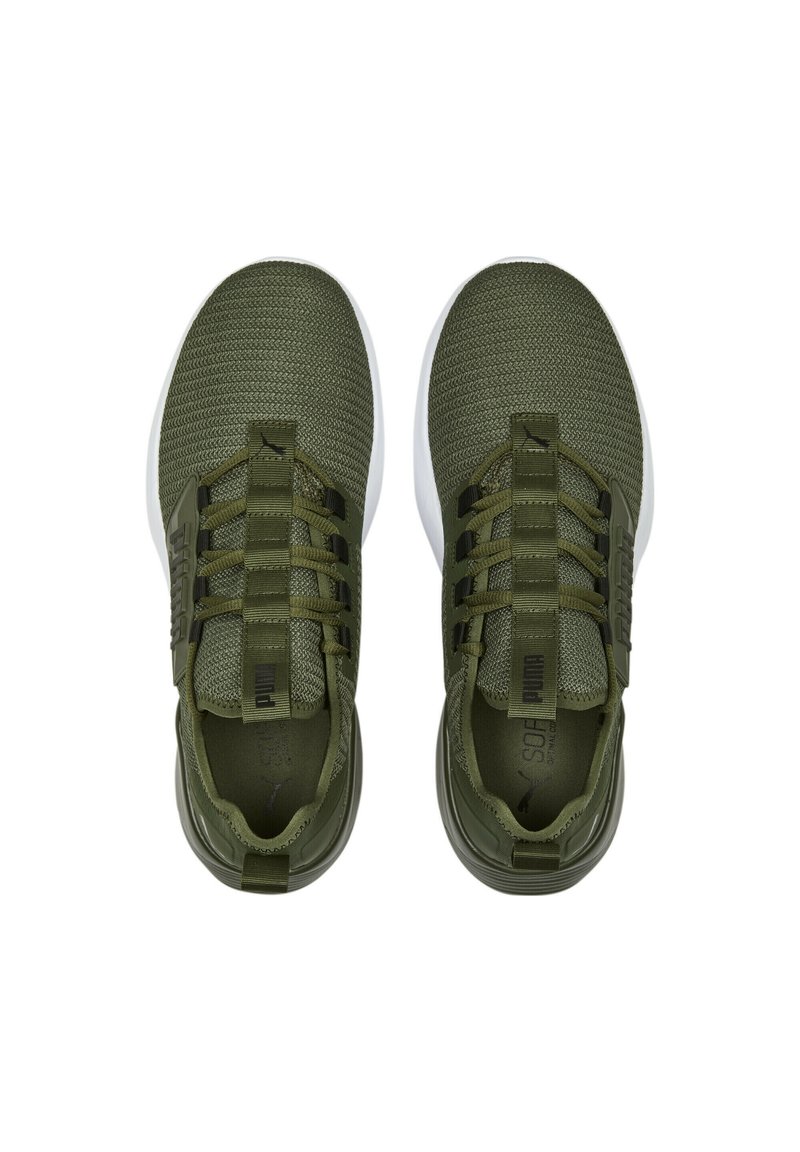 Puma RETALIATE BLOCK - Laufschuh Neutral - green moss black/grün 