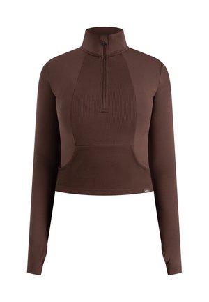 Smilodox, JACKE HALF ZIP NAVEYA - Maglietta a manica lunga - braun
