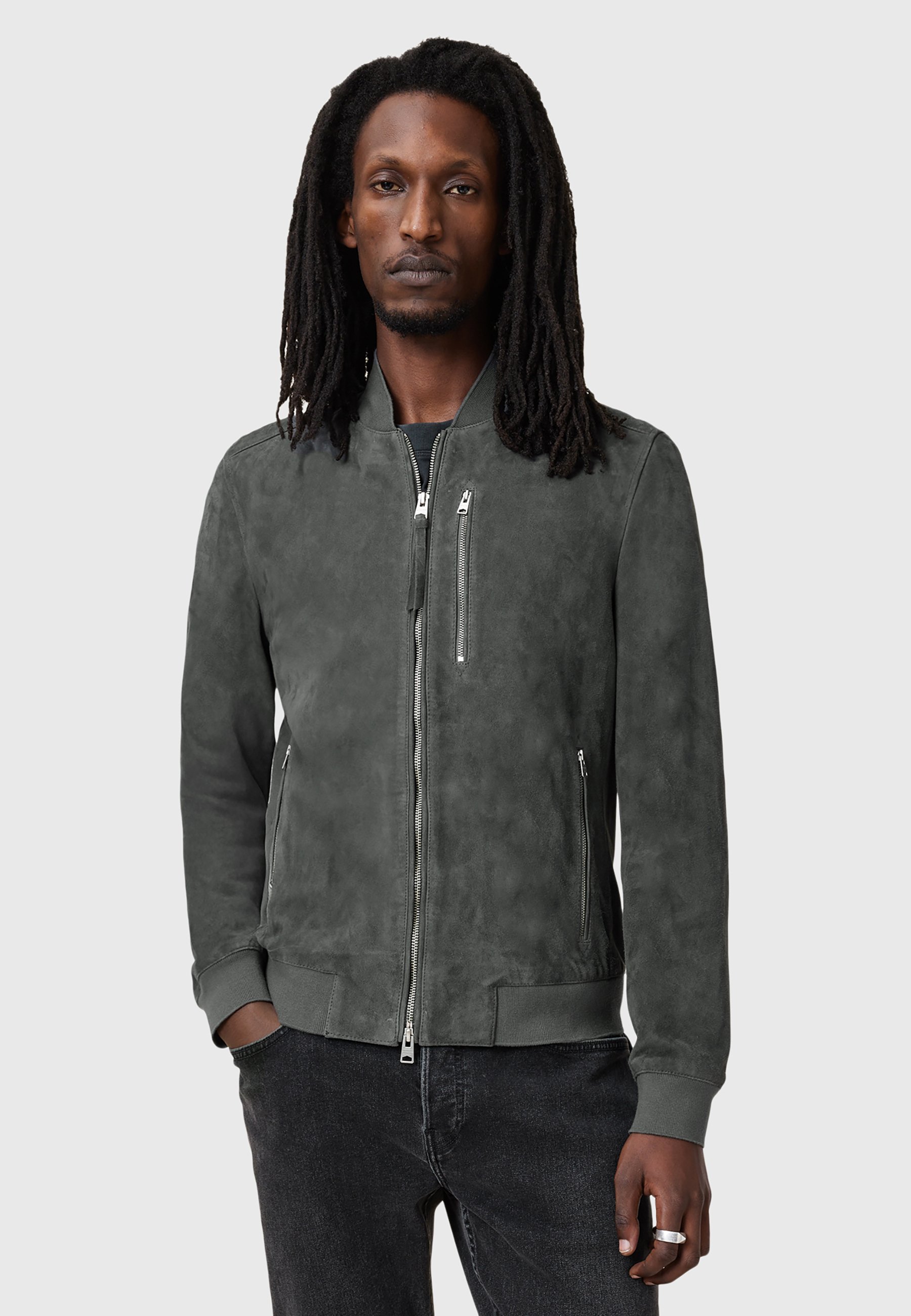 AllSaints Bomber Jacket Grey Zalando AllSaints Bomber Jacket Grey Zalando