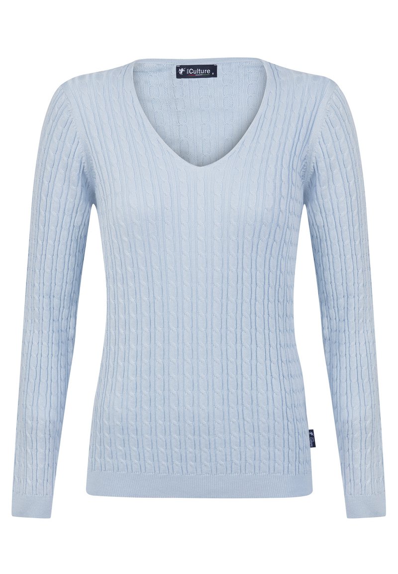 Damen Strickjacken | Denim Culture VERLA Strickpullover blau - PT34579 Damen Strickjacken | Denim Culture VERLA Strickpullover blau - PT34579