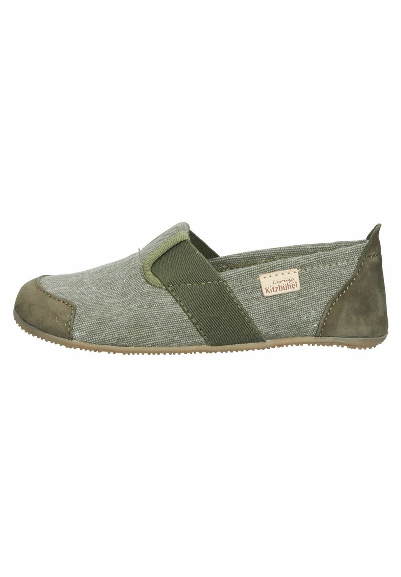 Kinder Klettschuhe | Living Kitzbühel Slipper khaki/khaki - KH15312 Kinder Klettschuhe | Living Kitzbühel Slipper khaki/khaki - KH15312