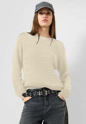 QS, STRICKPULLOVER - Trui - helles sand