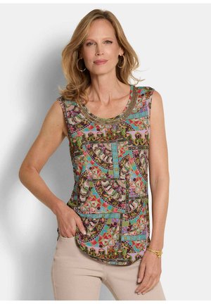 MIT PAILLETTEN-BLENDE - Top - colourful patterned