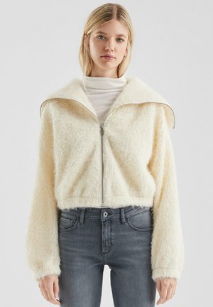 Giacca in pile - creme