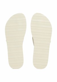 Tommy Hilfiger STRIPE LOGO  - T-bar sandals - ivory