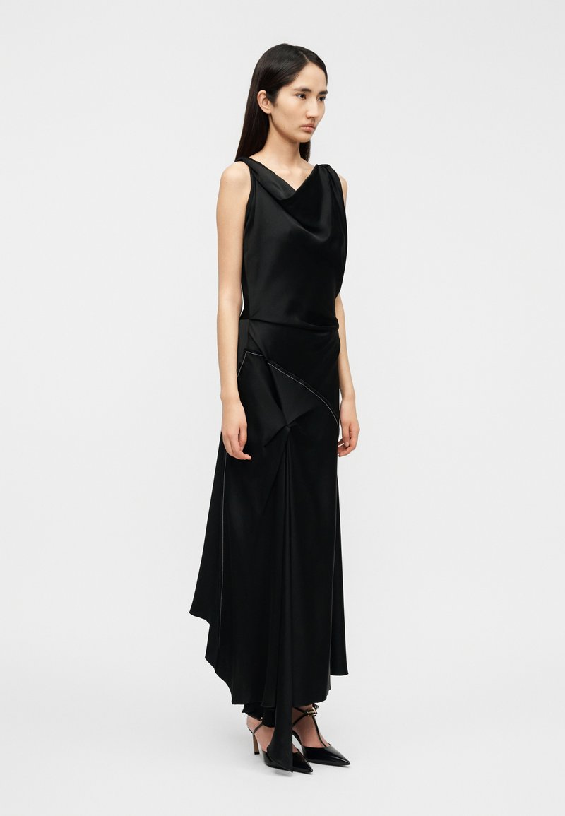 Victoria Beckham ASYMMETRIC DRAPED MIDI DRESS - Occasion wear - black -  Zalando.co.uk