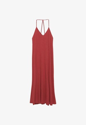 PULL&BEAR, STRAPPY BACK - MIDI DRESS - Vestito casual - red