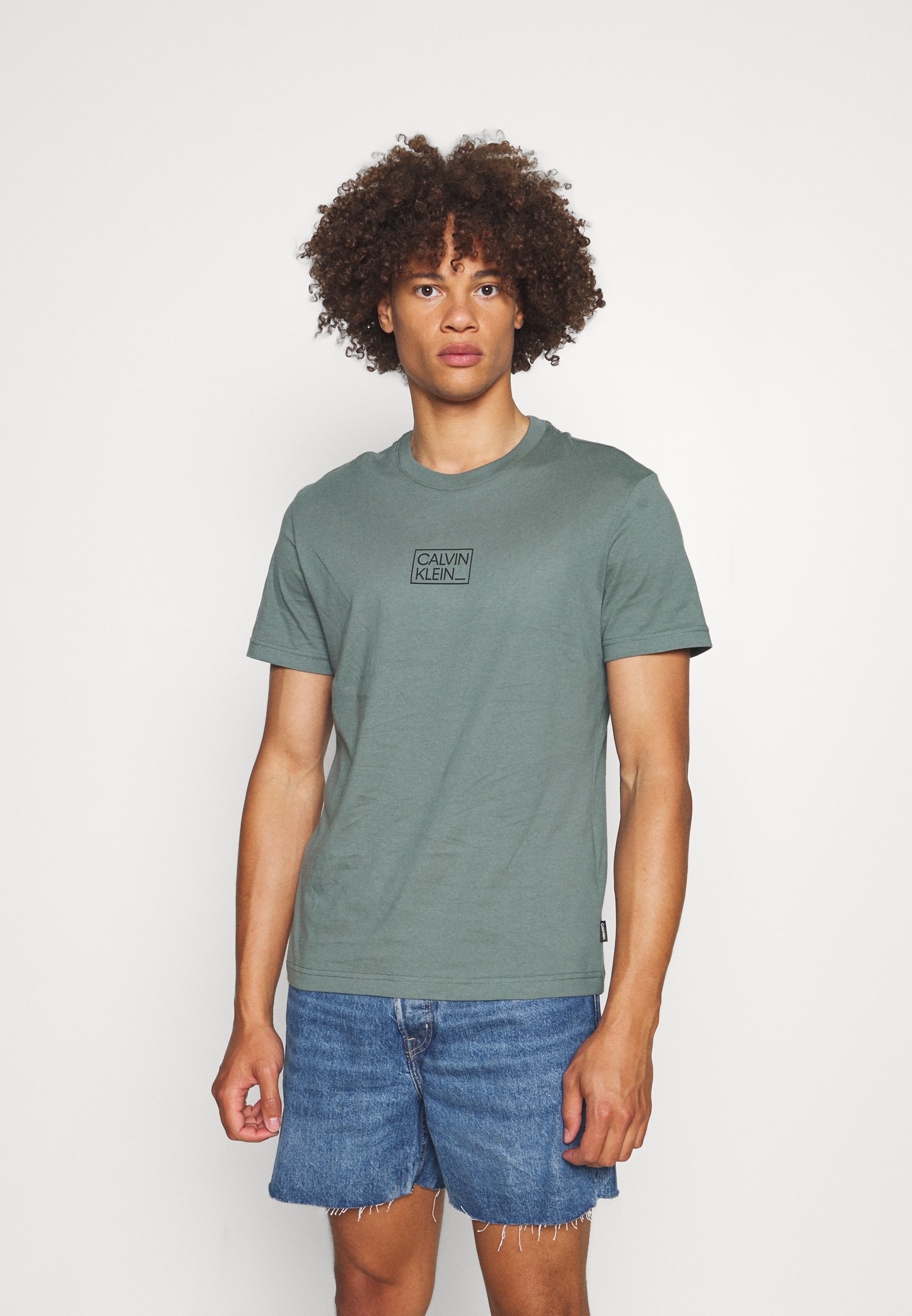 Calvin Klein CHEST BOX LOGO - Print T 