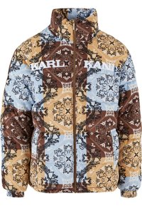 CORDUROY PUFFER - Téli dzseki - light blue multicolor