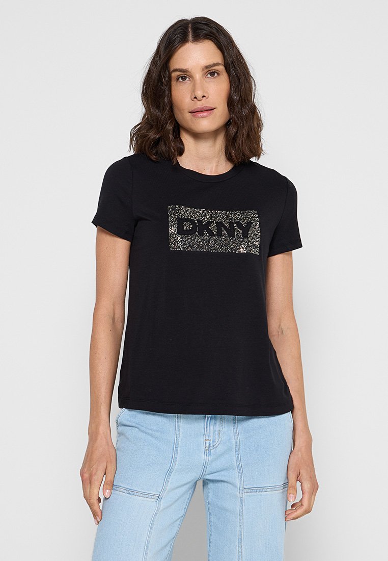 DKNY T-shirt print zwart