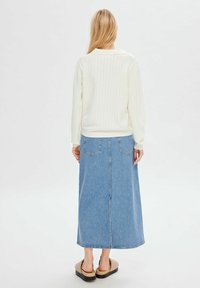 Selected Femme Stickad tröja - off-white