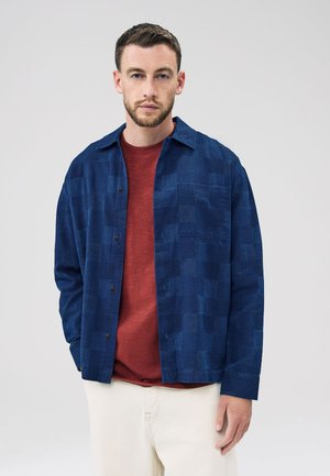 Next REGULAR FIT - PATCHWORK LONG SLEEVE - Overhemd - indigo blue