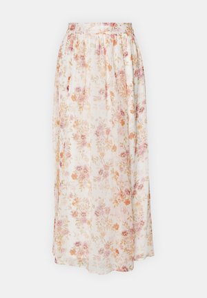 VILA VIFALIA SKIRT - Áčková sukně - birch/red/orange