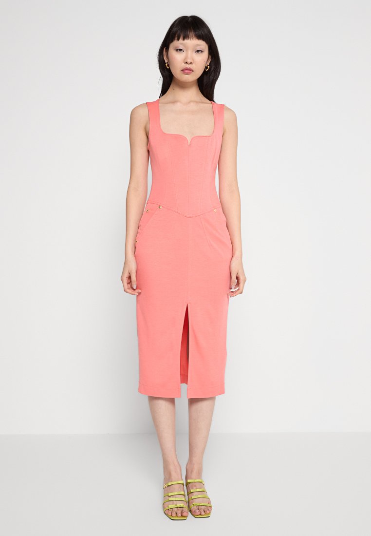 Versace Jeans Couture Etui-jurk koraalrood