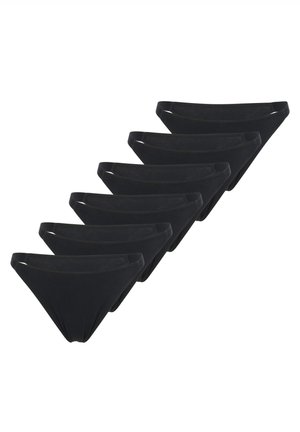 Sloggi TANGA 6ER PACK GO CASUAL - Thong - schwarz