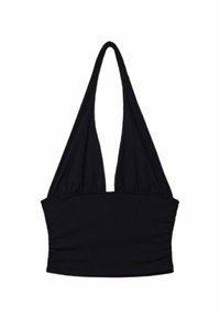 GATHERED HALTER - Top - black