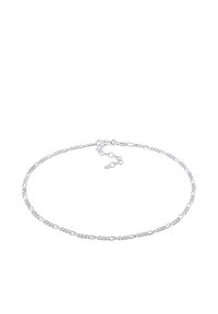 Collana d'argento con intricate maglie attorcigliate, una superficie liscia e una chiusura sicura, progettata per una lunghezza regolabile.