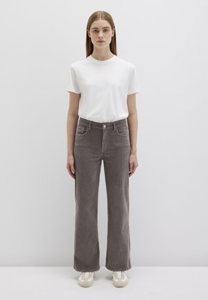 MALIBU - Wide Leg - charcoal gray cord