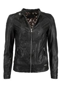 Leather jacket - schwarz