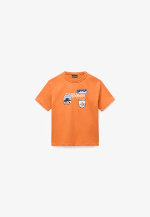 Napapijri PRIMIERO UNISEX - T-shirt con stampa - orange pumpkin