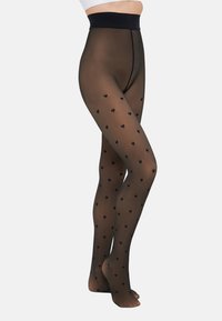 THERMO CHAUD TRANSPARENT TIGHTS FANCY - Collants - noir