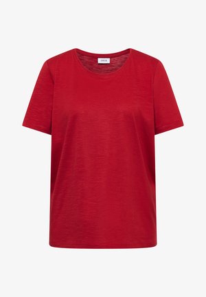 Cecil, BASIC T-SHIRT MIT RUNDHALS - T-shirt basique - tamarillo red