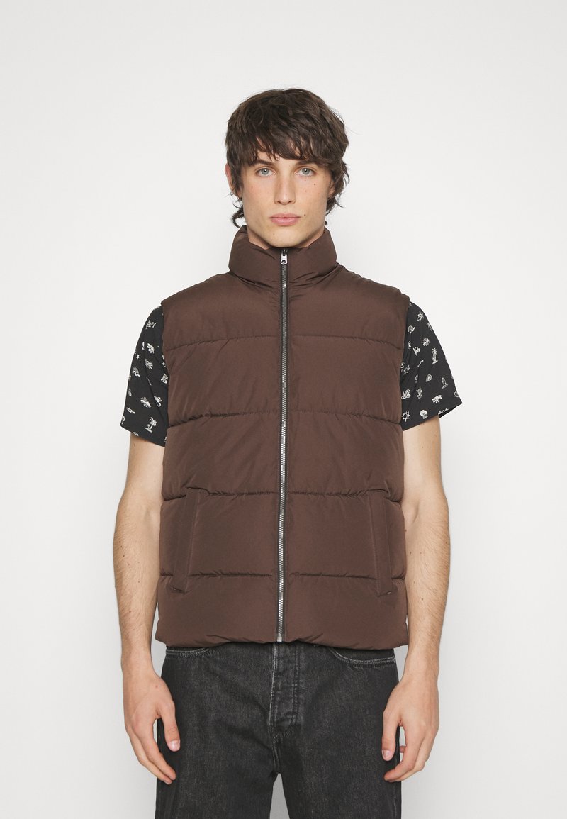 Only & Sons ONSMELVIN LIFE PUFFER VEST - Vesta - hot fudge