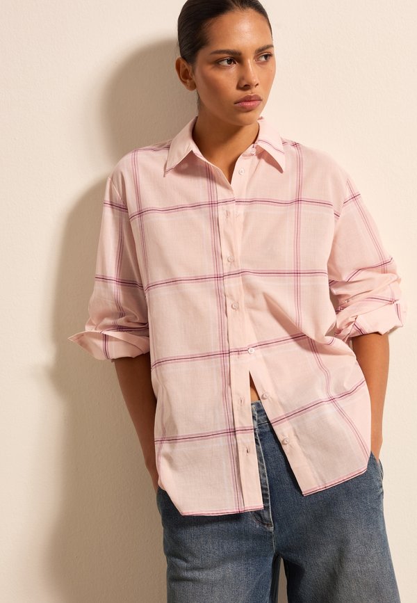 WITH CHECK PATTERN - Hemdbluse