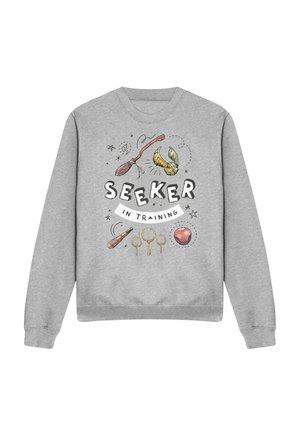 Cotton Soul, HARRY POTTER SEEKER IN TRAINING - Sweatshirt - mottled light grey