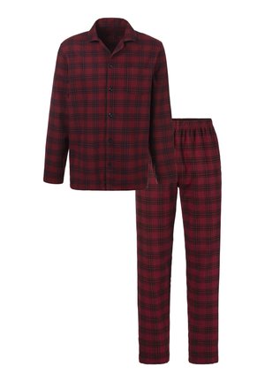 Pyjama set - bordeaux-kariert