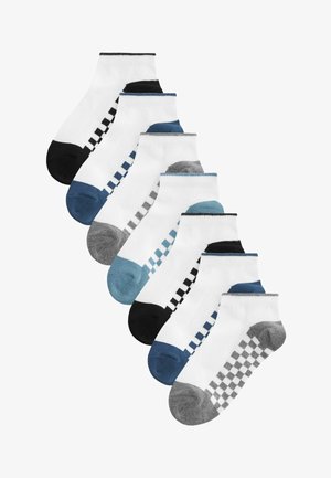 7 PACK REGULAR FIT - Trainer socks - white checkerboard