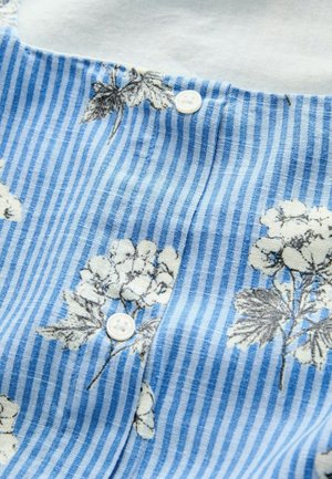 Next, REGULAR FIT - SQUARE NECK BUTTON THROUGH MINI SHIFT DRESS . - Vestido informal - blue floral