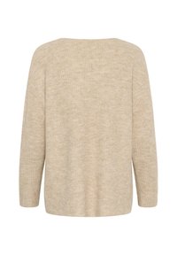 PAULA V-NECK  - Jumper - oat melange
