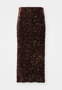 VIAIR MIDI SKIRT - Uska suknja - hot chocolate/brown