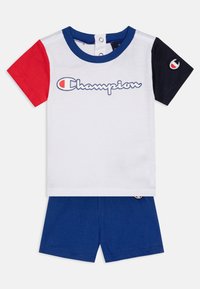 Champion - RETRO SPORT SLEEVE UNISEX SET - Kratke hlače - white/navy Miniaturna slika 1