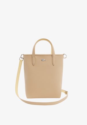 Lacoste, SAC CABAS LACOSTE ANNA PETIT PIQUÉ - Borsa a mano - viennois soja t