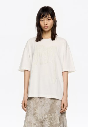 Camiseta estampada - marfil