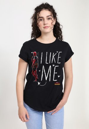 DEADPOOL WOLVERINE I LIKE ME - Print T-shirt - black